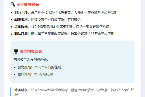 浙江破获33万数字货币勒索案