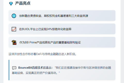 BounceBit与BlackRock推出RWA+CeDeFi产品