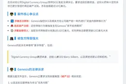 Genesis起诉母公司DCG追讨10亿美元