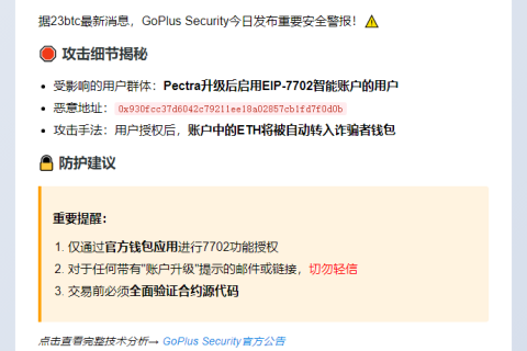 GoPlus：EIP-7702智能账户钓鱼预警