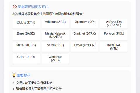 币安支持以太坊升级，暂停充提服务