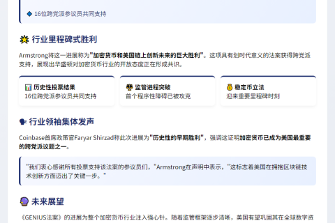 Coinbase CEO：加密货币监管获重大突破