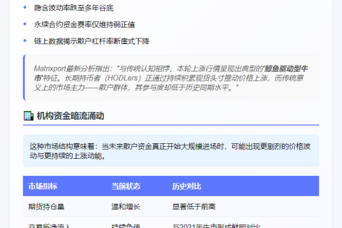 比特币上涨由长持者主导