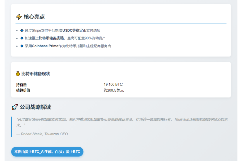 Thumzup广告支付支持USDC