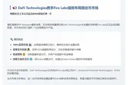 DeFi Tech与Fire Labs联合推出稳定币