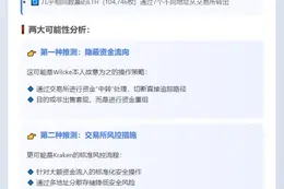 "Jeffrey Wilcke ETH转移或是Kraken风控操作"