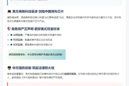 美企求禁中国芯片 商务部回应