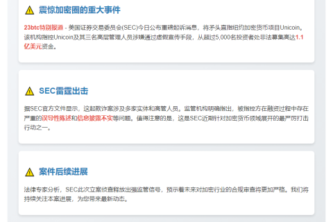 SEC指控Unicoin涉嫌欺诈
