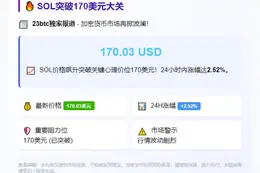 SOL突破170美元