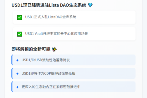 WLFI与Lista DAO战略合作