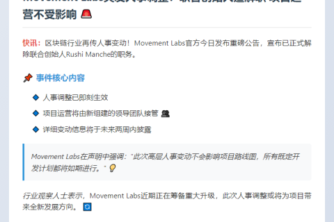 Movement Labs terminates Rushi Manche