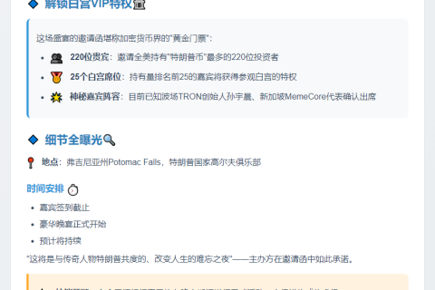 特朗普晚宴23日晨举行