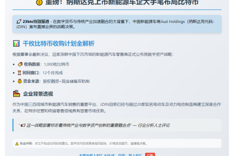 JZXN拟购千枚比特币