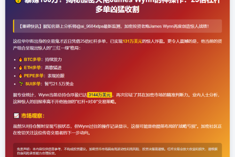 James Wynn多单浮盈131万