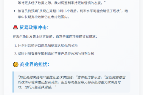 古尔斯比：降息门槛偏高