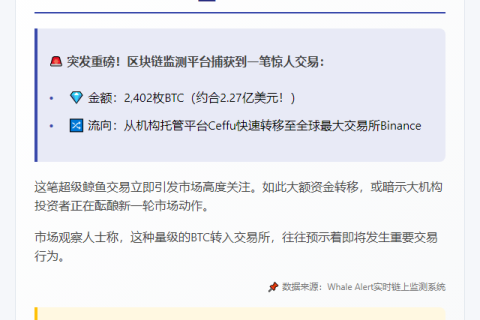 2000+比特币转至币安