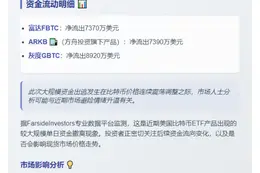 FBTC流出7370万，GBTC流出8920万