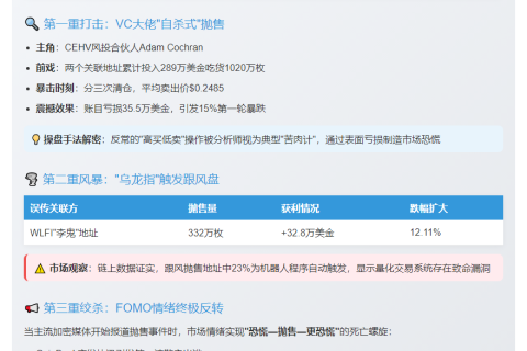 B代币暴跌40%，风投清仓引连锁反应