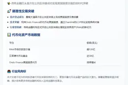 摩根大通完成国债区块链结算