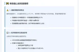 两大因素阻碍美联储降息
