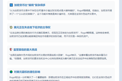 加密货币威胁美元霸权？