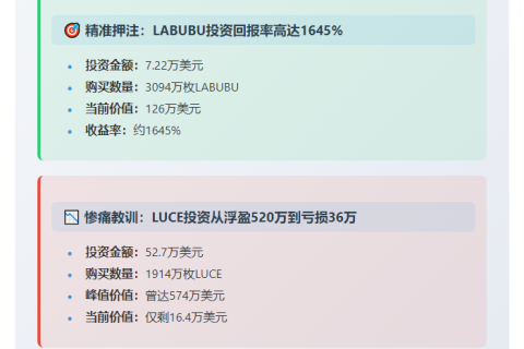 交易员买LABUBU赚110万美元