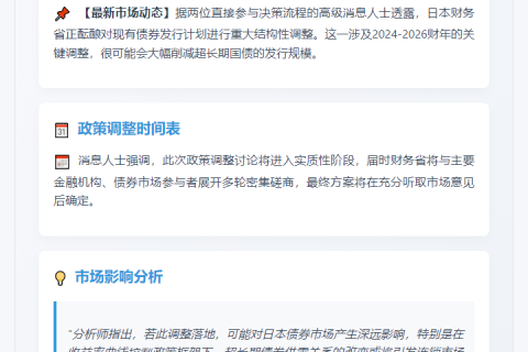 日拟调整债券发行计划