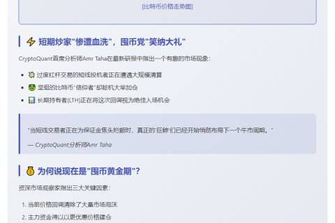 比特币持有者趁跌加仓