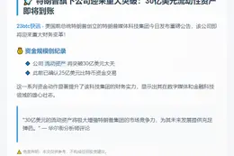 特朗普媒体资产将超30亿美元