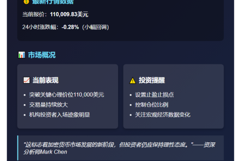 比特币突破11万美金