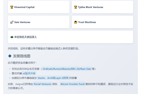 "Asigna获300万美元融资，Tykhe Block Ventures领投"