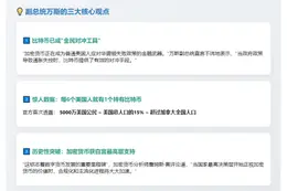 万斯：5000万美国人持比特币对冲风险