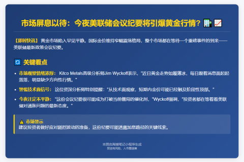 机构：静候美联储纪要