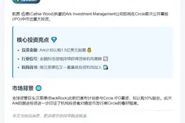 Ark拟购Circle IPO 1.5亿美元股票