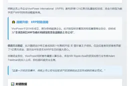 沙特王室助VivoPower筹资1.21亿推XRP战略