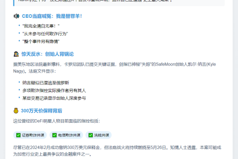 前CEO卡罗尼拒认欺诈 称创始人担责