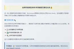 Blockstream CEO：比特币5年内飙至100万