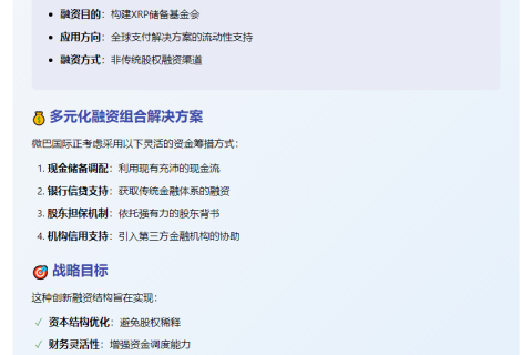 Webus拟融资3亿建XRP储备