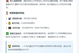 巨鲸清仓PEPE获利135万美元