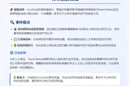 前特朗普助手筹划比特币投资公司