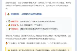 巨鲸甩空单，比特币大涨亏160万