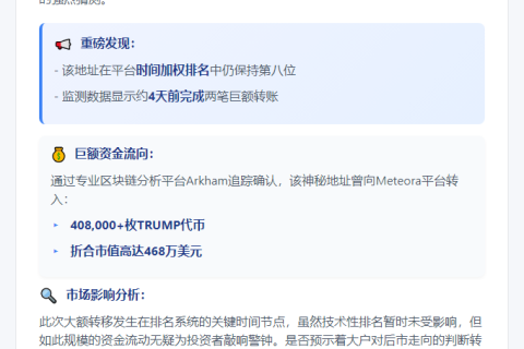"TRUMP晚宴地址疑似清仓"
