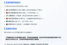 名人获FTX诉讼免责