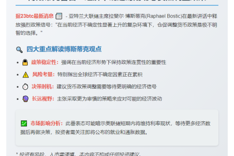 美联储博斯蒂克：调整政策不明智