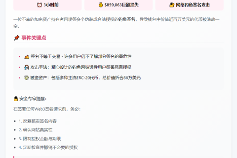 网骗致86万美元代币损失