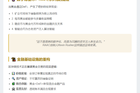 DeFi释放黄金收益潜力