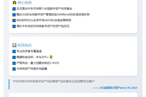 中东数字资产基金问世