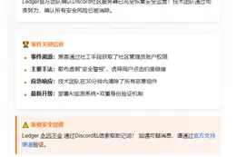 Ledger确认Discord安全