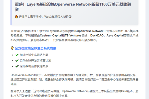 Openverse融资1100万美元