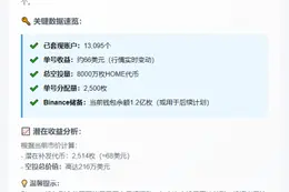 HOME空投：1.3万账户套现，人均赚66美元